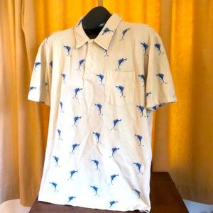 $79 Polo Ralph Lauren sailfish marlin 100% Mesh cotton polo shirt Men’s XL